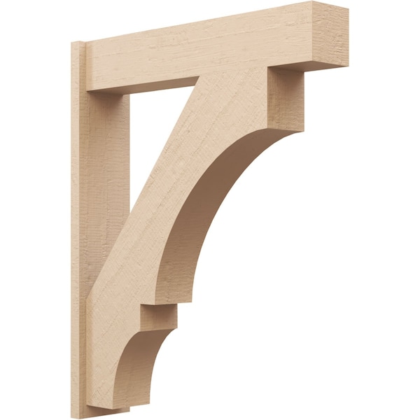 Ekena Millwork 7 1/2-in W x 34-in D x 42-in H Balboa Block Rough Cedar Woodgrain TimberThane Outlooker, Primed Tan OUTUR075X34X42BOA44RCPR - main